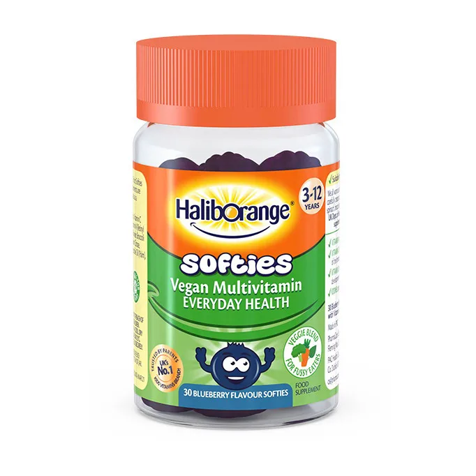 Softies Vegan Multivitamin - 30 м’яких, blueberry