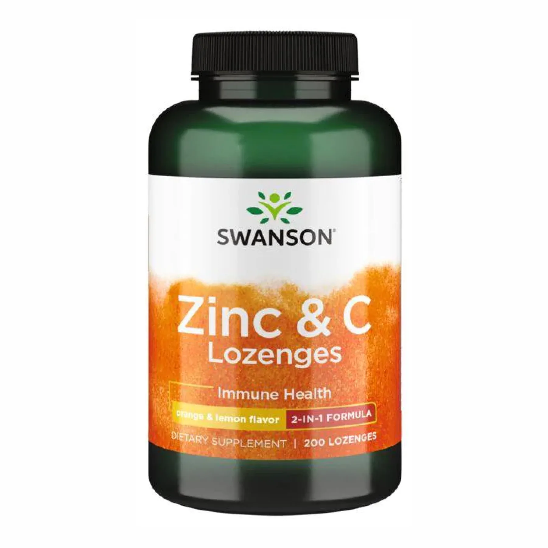 Zinc & C Lozenges - 200 капсул апельсин лимон