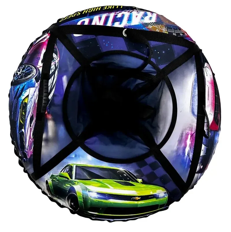 Тюбинг надувные санки ватрушка с камерой "гонки" 120 см