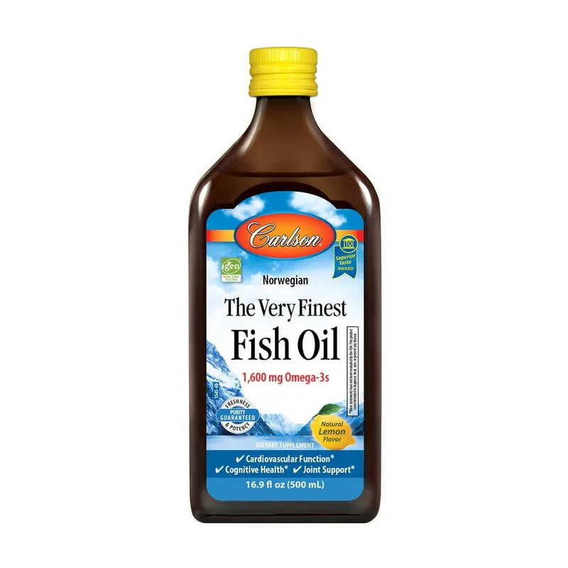 The Very Finest Fish Oil 1,600 мг Omega-3 s - 500 мл лимон