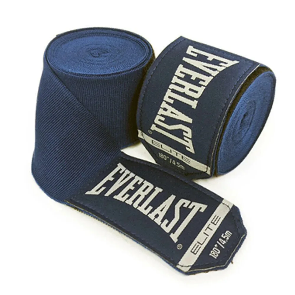 Бинти боксерські Everlast ELITE HANDWRAPS синій універсальний 180 дюймів (457,2 см) (оригінал) P00003326