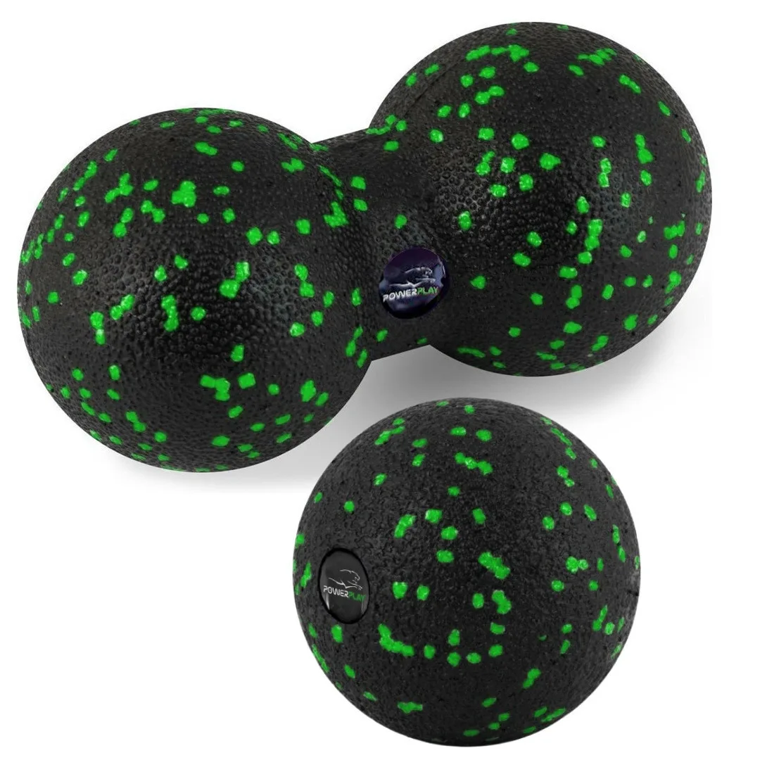 Набір м'ячів для масажу та йоги PowerPlay PP_4090 EPP (комплект з 2 штук) Green