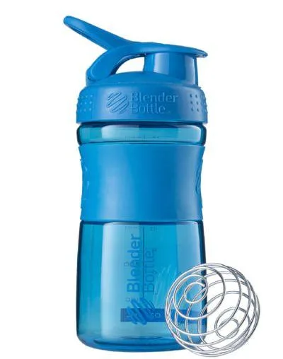 Шейкер спортивний пляшка BlenderBottle SportMixer Flip 590 мл Cyan оригінальний