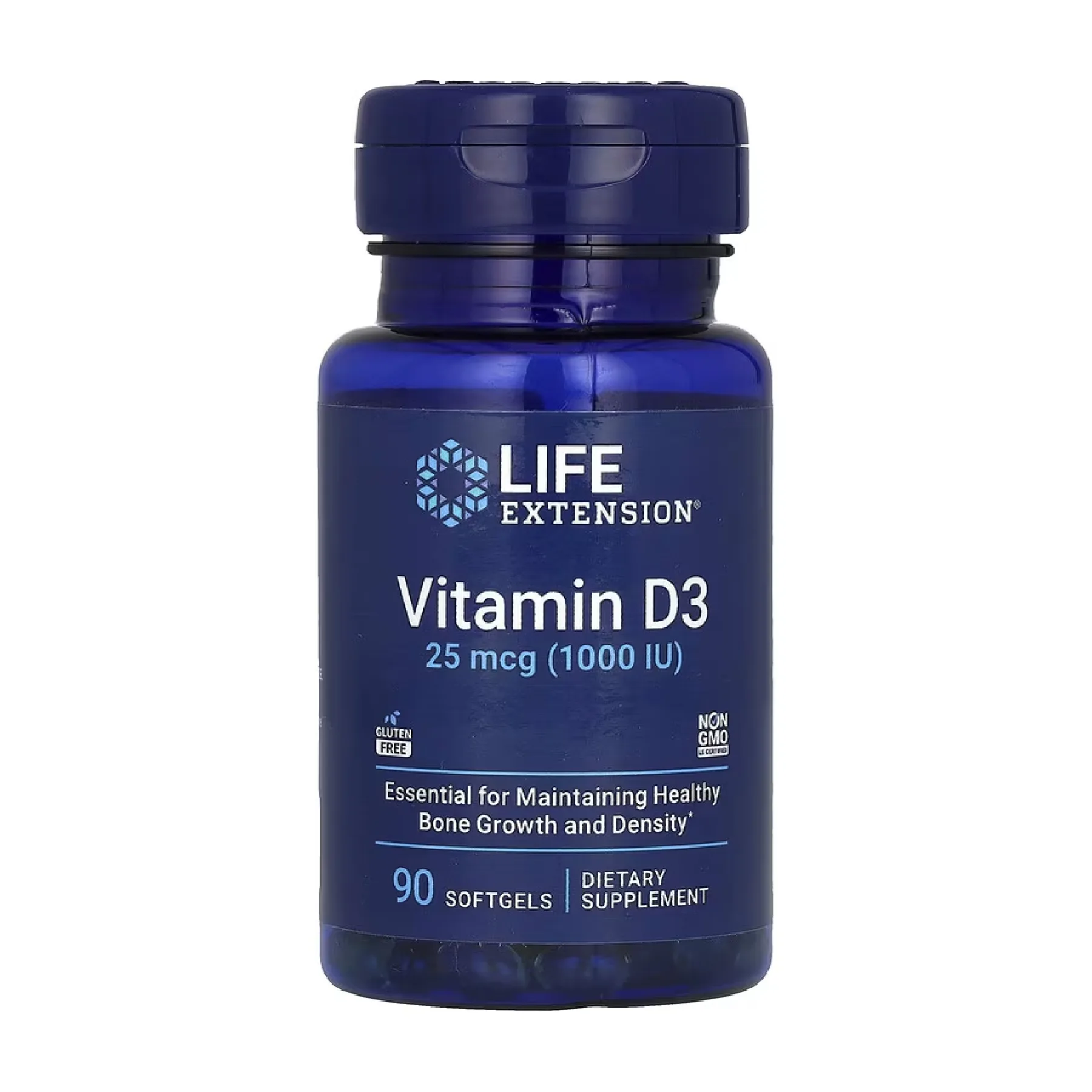 Vitamin D3 25 мкг (1000 IU) - 90 софтгель