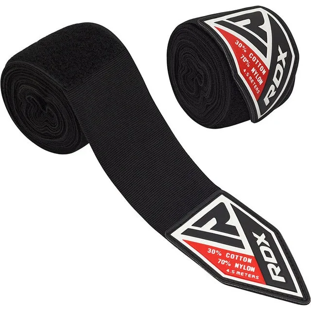 Бинти для боксу RDX WX Professional Boxing Hand Wraps Black (4,5 м.)