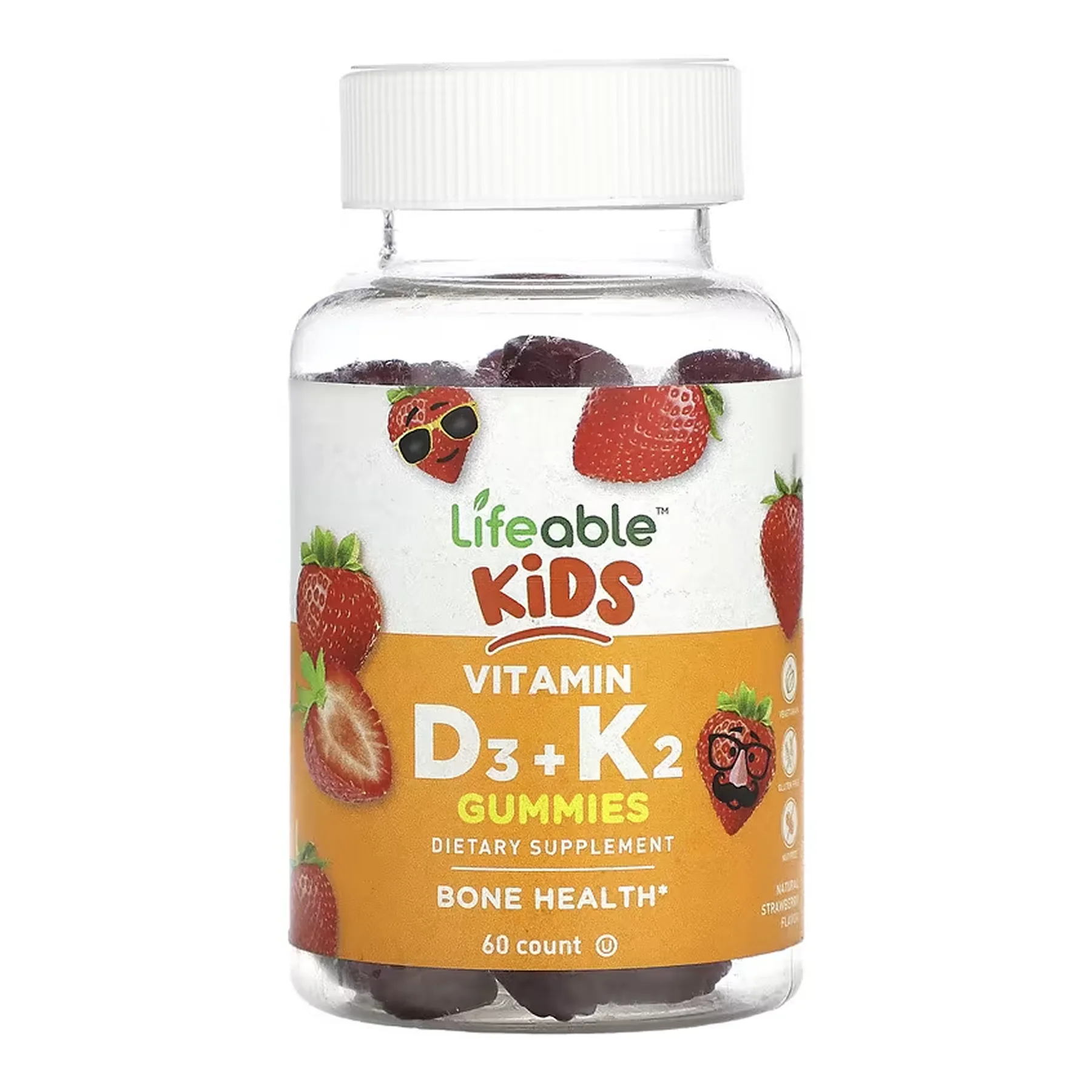 Vitamin D3 + K2 Kids - 60 жуйок