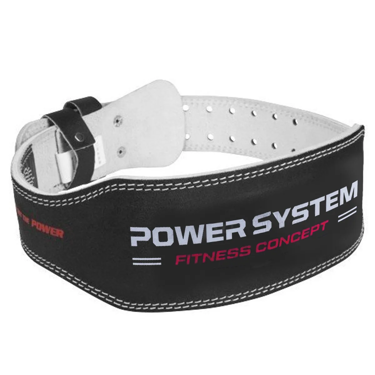 Пояс для важкої атлетики Power System PS-3100 Power шкіряний Black - XXL