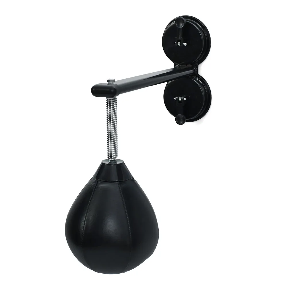 Настінна пневматична боксерська груша Чорний-червоний