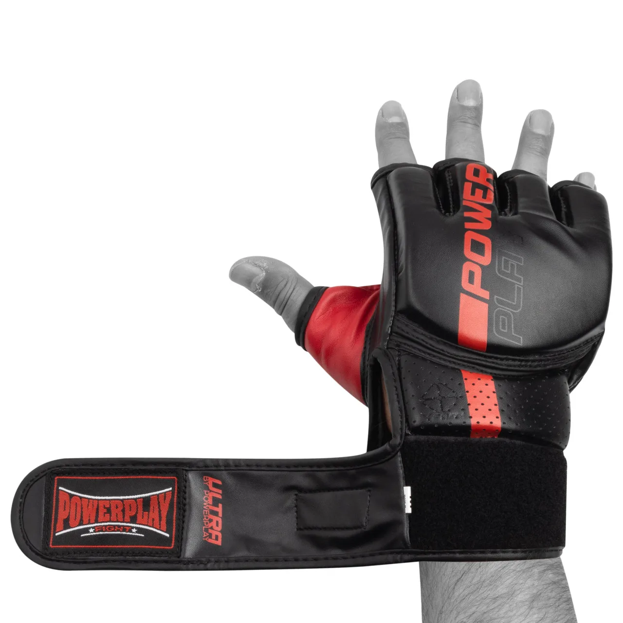 Рукавиці для MMA PowerPlay 3093 чорні - M