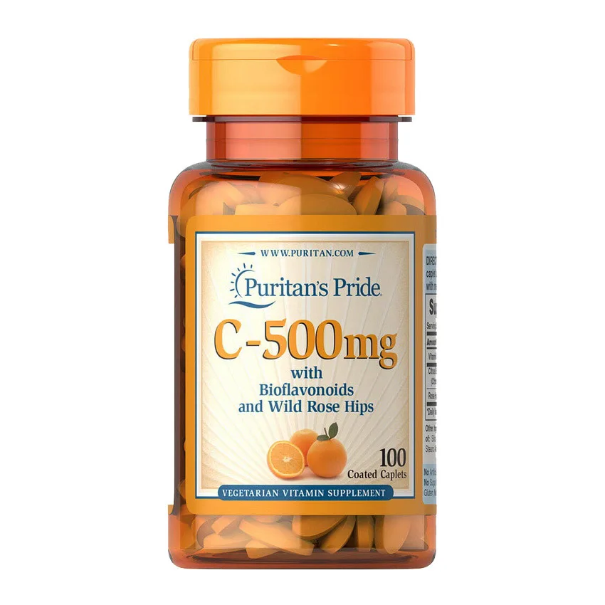 Vitamin C 500 мг з біофлавоноїдами та шипшини - 100 таблеток