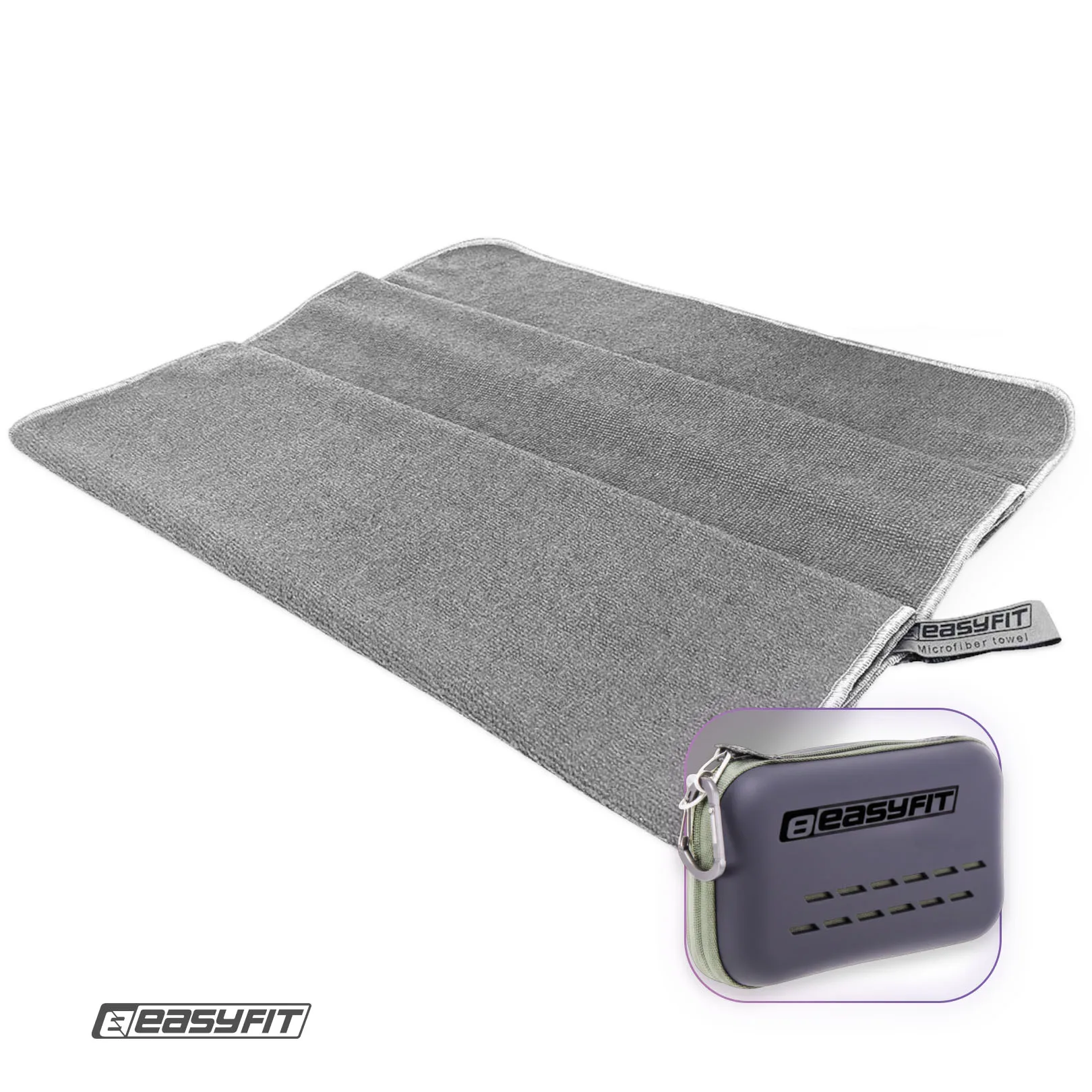 Спортивное полотенце EasyFit RoyalWing 140х60 см из микрофибры + чехол