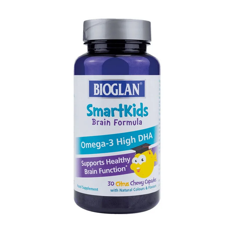 Smartkids Omega-3 High DHA Brain Formula - 30 жувальних капсул, цитрус