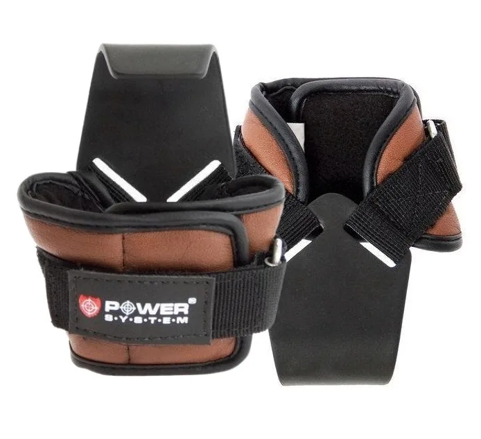 Гаки для тяги на зап'ястя Power System PS-3300 Hooks Brown - XL