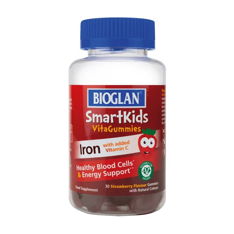 Smartkids Iron + Vitamin C - 30 жуйок, полуниця універсальний