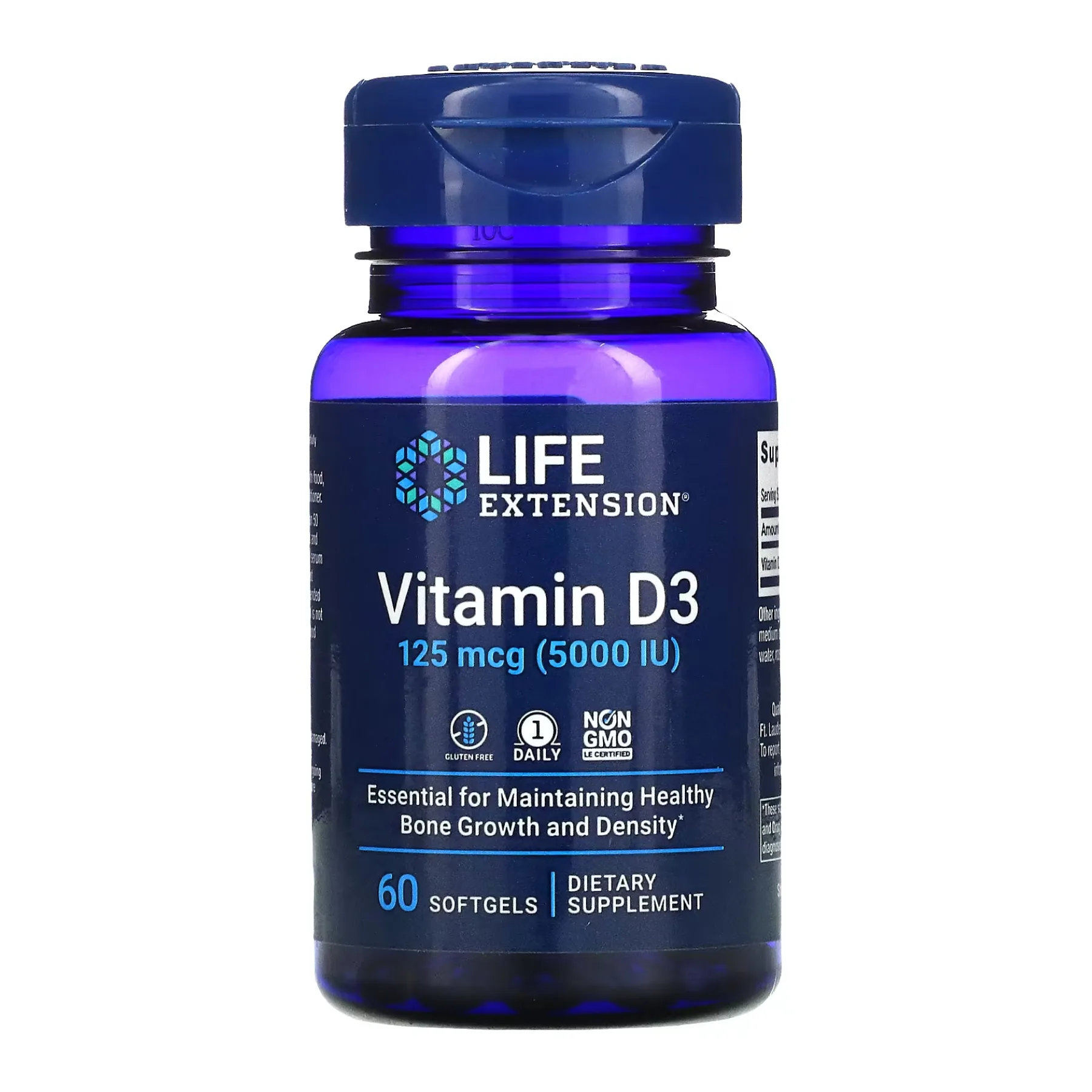 Vitamin D3 125 мкг (5000 IU) - 60 софтгель