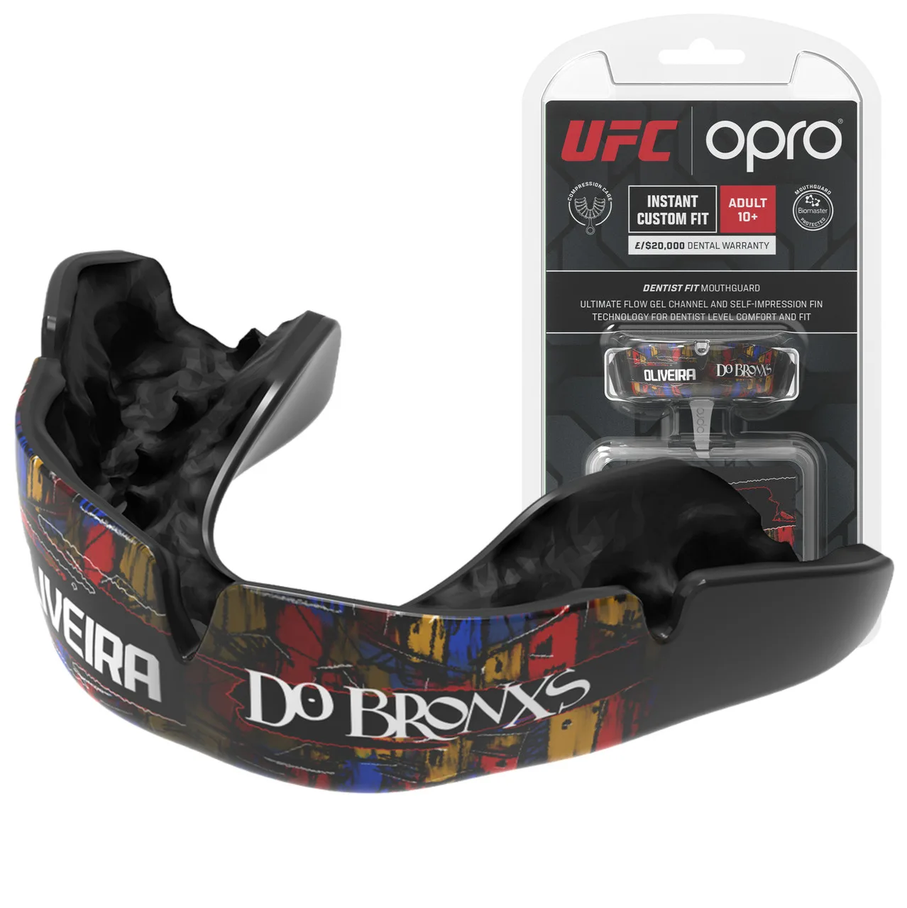 Капа OPRO UFC Fighter Collection Oliveira доросла вік 11+ Чорний art.102529009