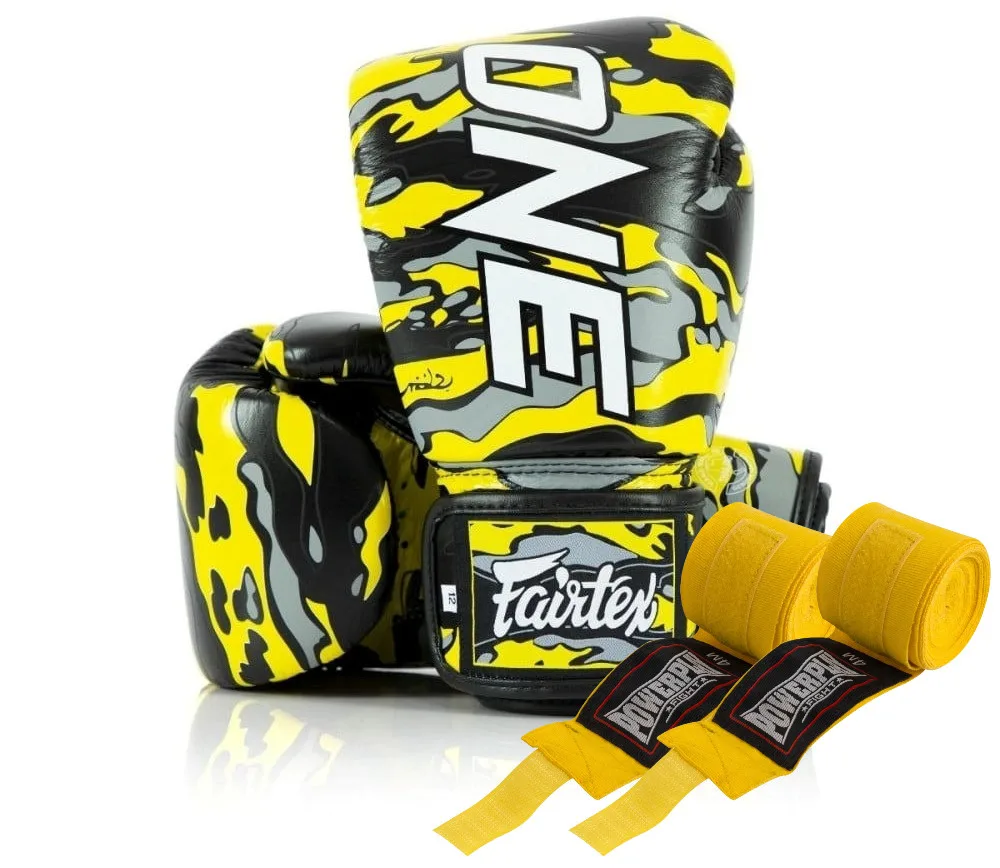 Боксерські рукавиці Fairtex BGV-ONE X STBG (натуральна шкіра) 12 унцій (бинти в комплекті)