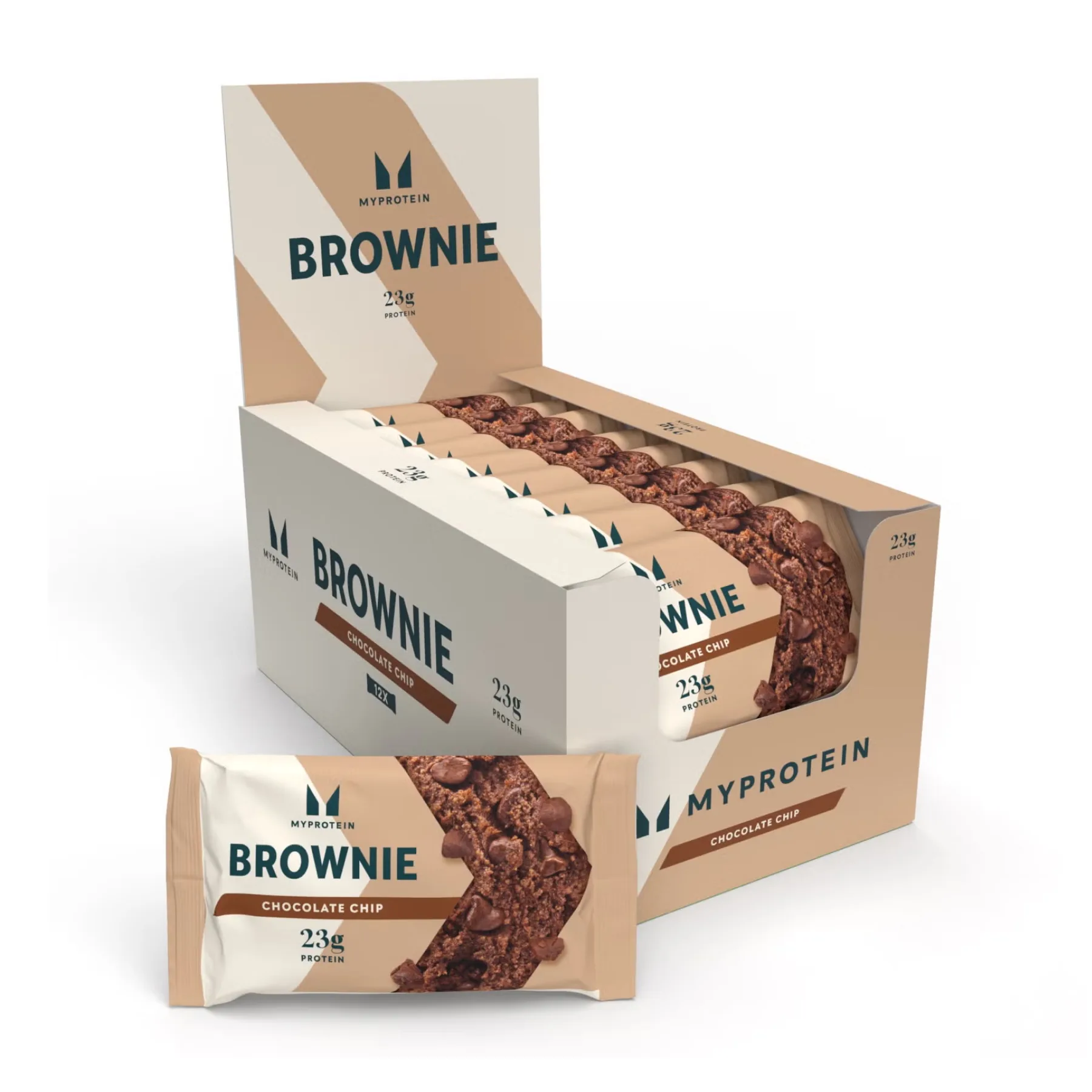 Protein Brownie - 12 шт по 75 г Шоколадний шматок