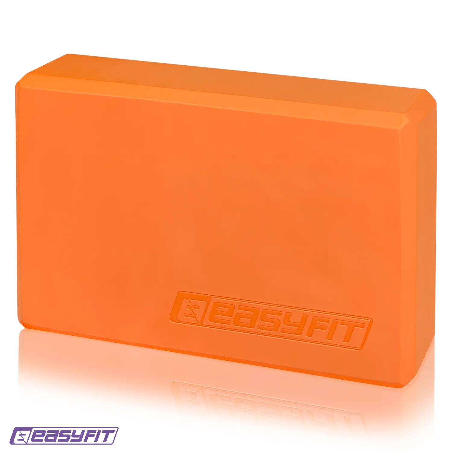 Блок для йоги EasyFit EVA помаранчевий