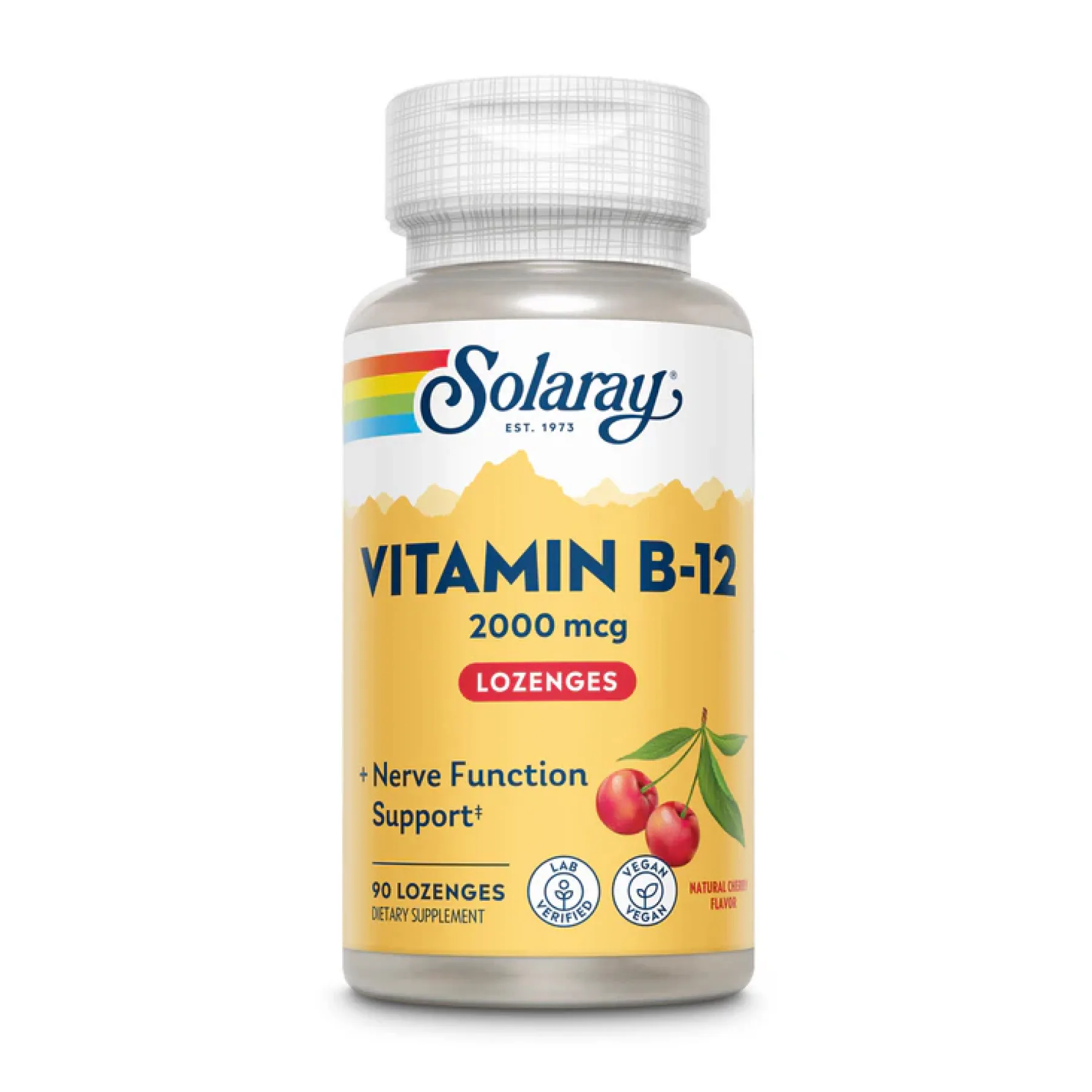 Vitamin B-12 2000 мкг - 90 пастилок природна вишня
