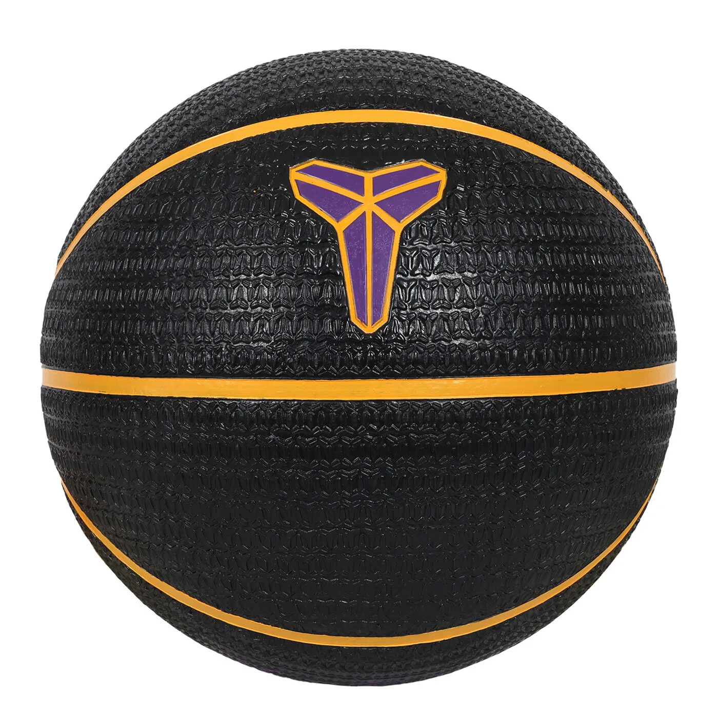 М'яч баскетбольний Nike PLAYGROUND 8P K BRYANT DEFLATED BLACK/UNIVERSITY GOLD/COURT PURP розмір 7 N.101.2519.014.07 (оригінал)