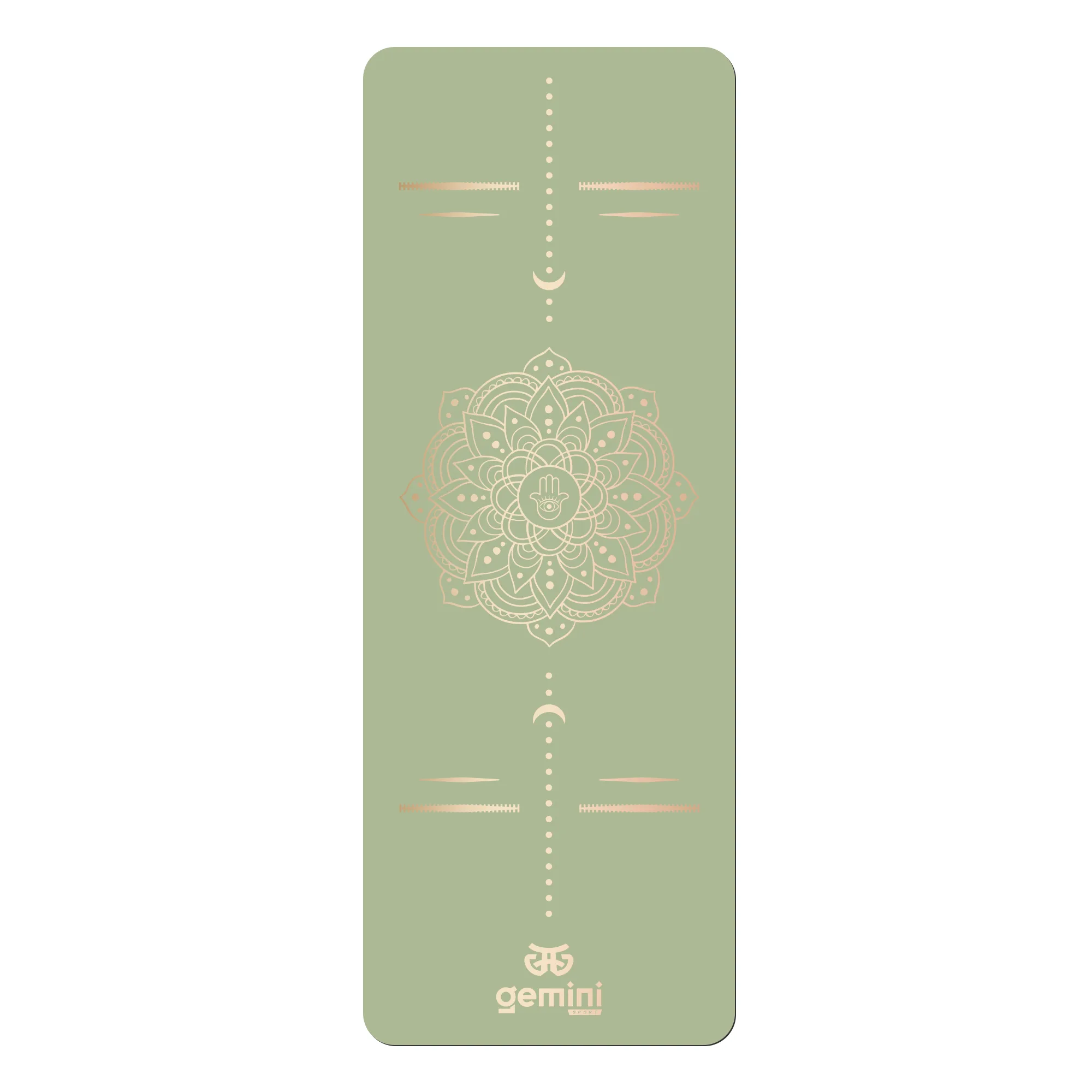 Килимок для йоги каучуковий поліуретан Sport Pro 183 см*68 см*5 мм оливковий