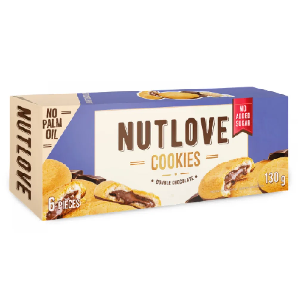 Nutlove Cookies - 130 г подвійний шоколад