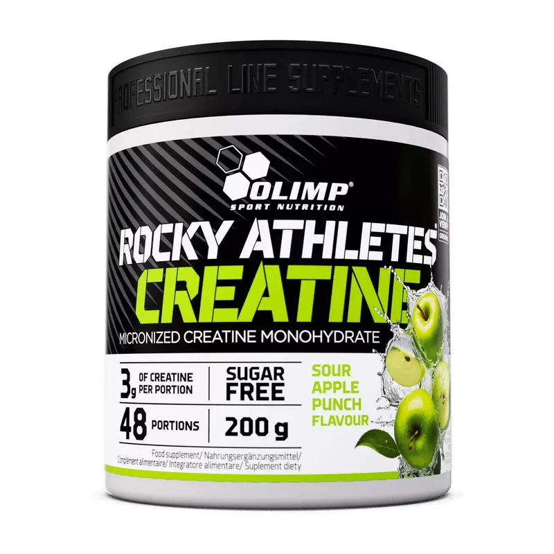 Rocky Athletes Creatine - 200 г кисле яблуко пунш
