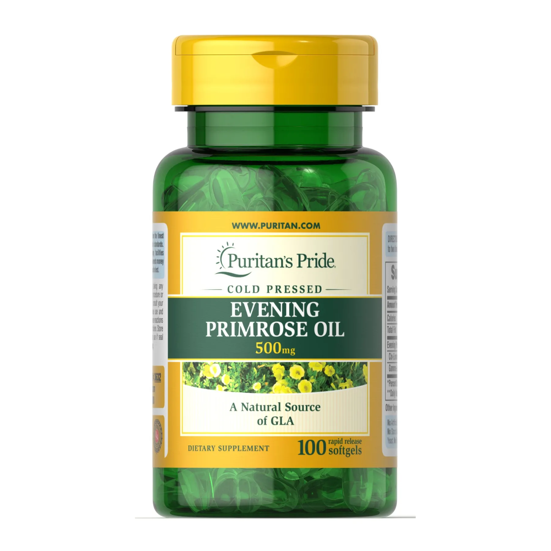 Evening Primrose Oil 500 мг with GLA - 100 софтгель
