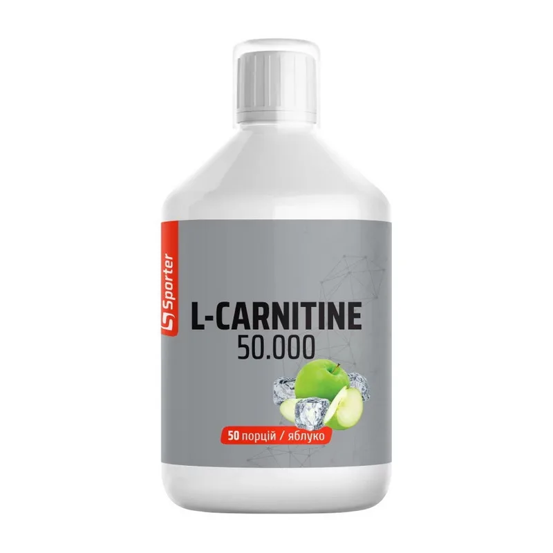 L Carnitine 50,000 Liquid - 500 мл яблуко