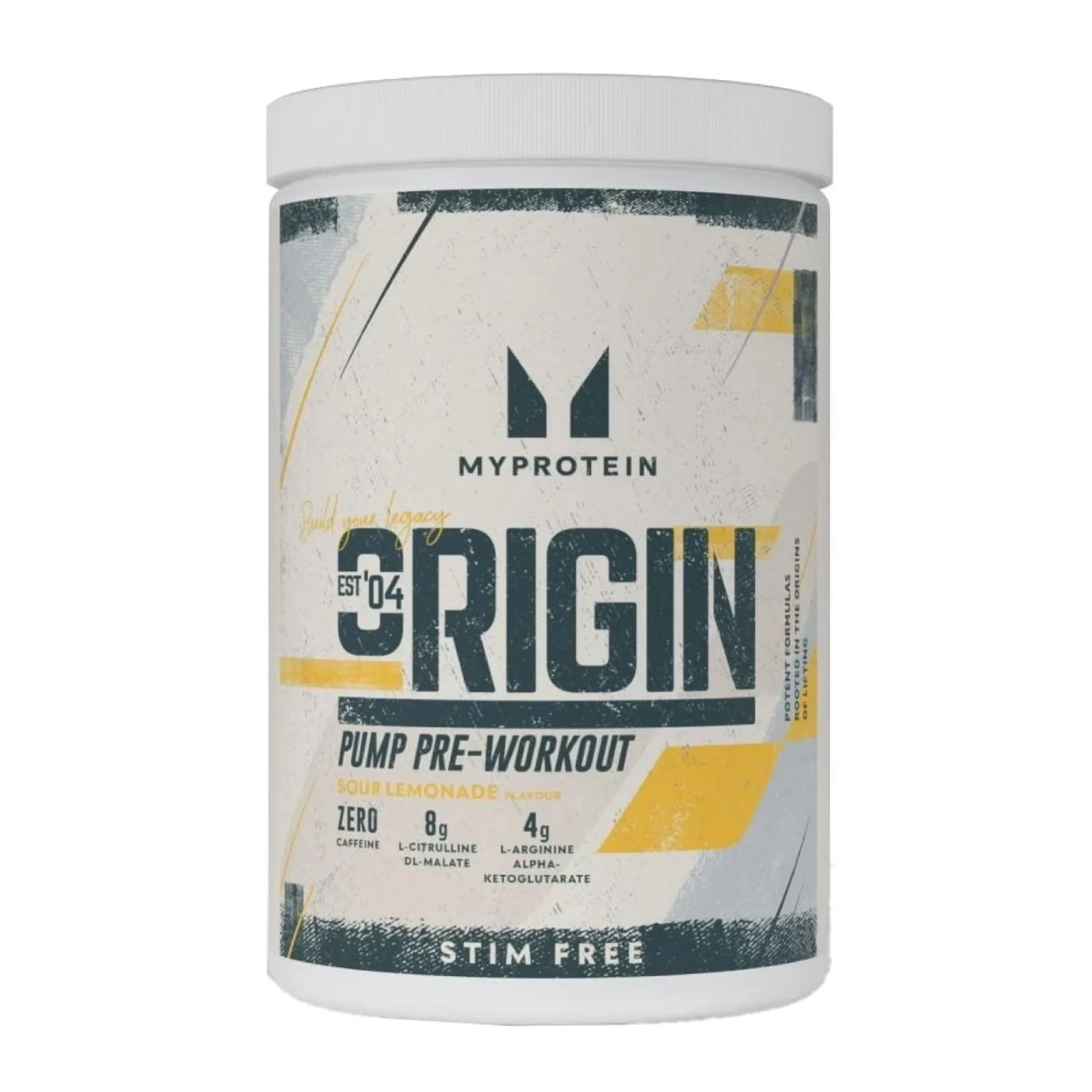 Origin Pre Workout Stim-Free Sour - 30 порцій Лимонад