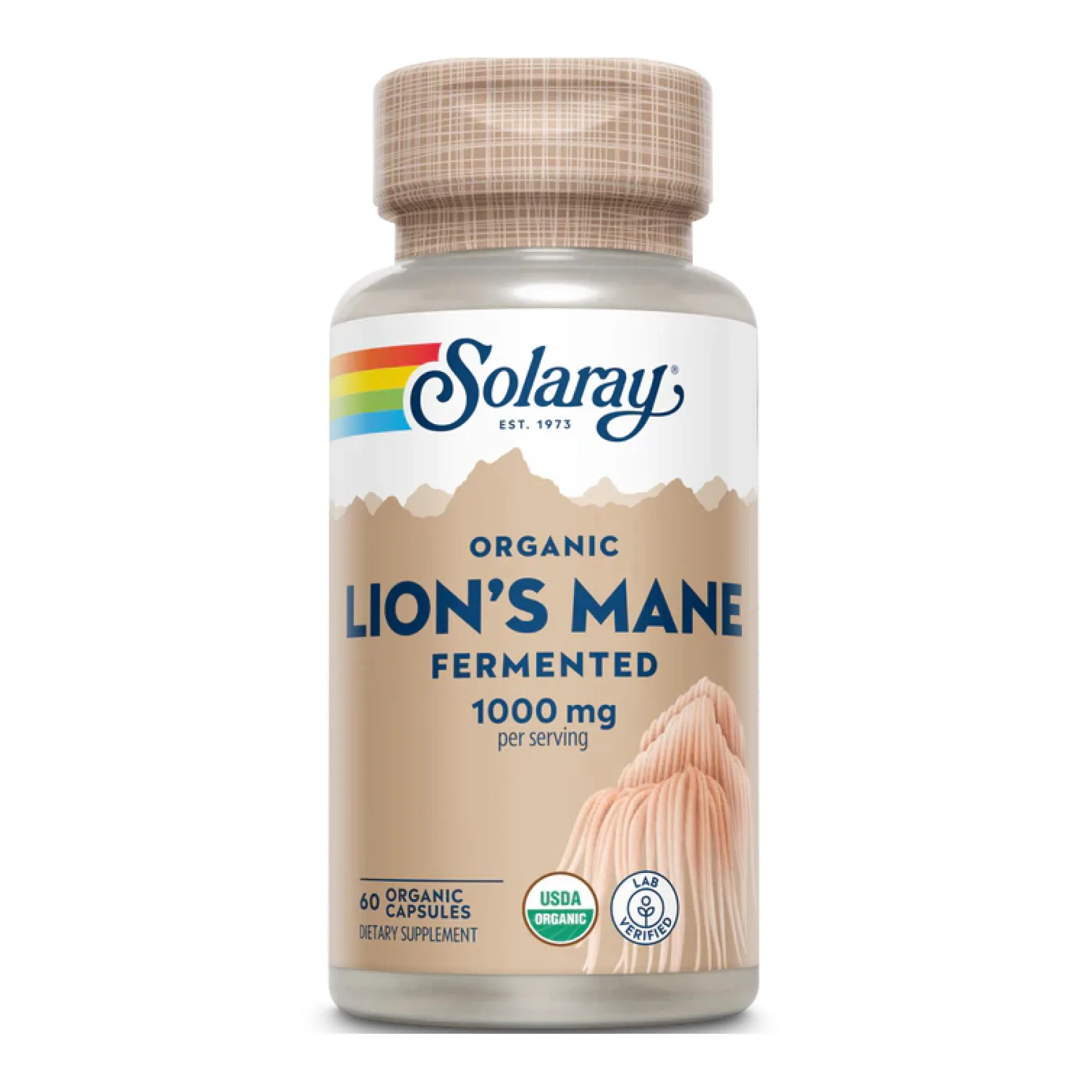 Organic Lion's Mane Fermented 1000 мг - 60 капсул