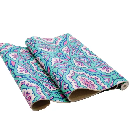 Килимок для фітнесу та йоги PVC GPVC-6D2 173 см 61 см 6 мм мікс з малюнком