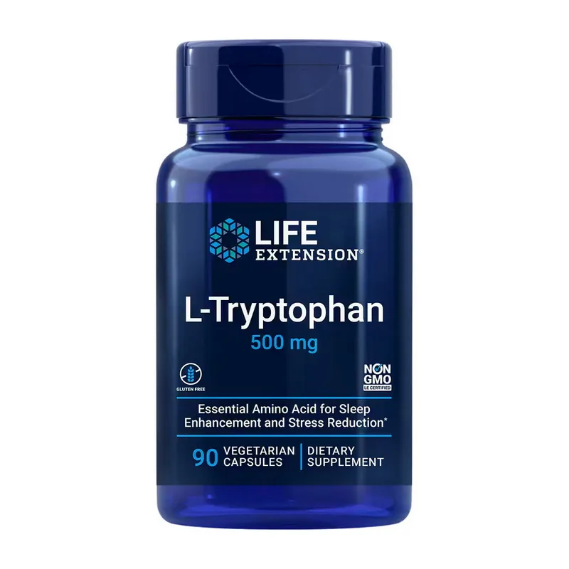 L Tryptophan - 500 мг 90 вег. Капсули