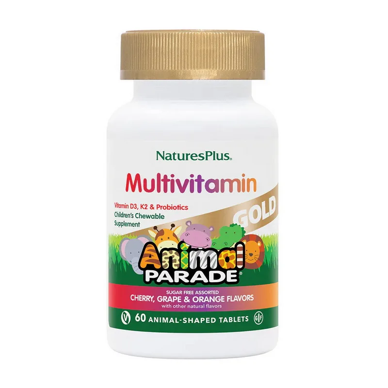 Animal Parade Gold Multivitamin 60 таблеток у формі тварин вишня