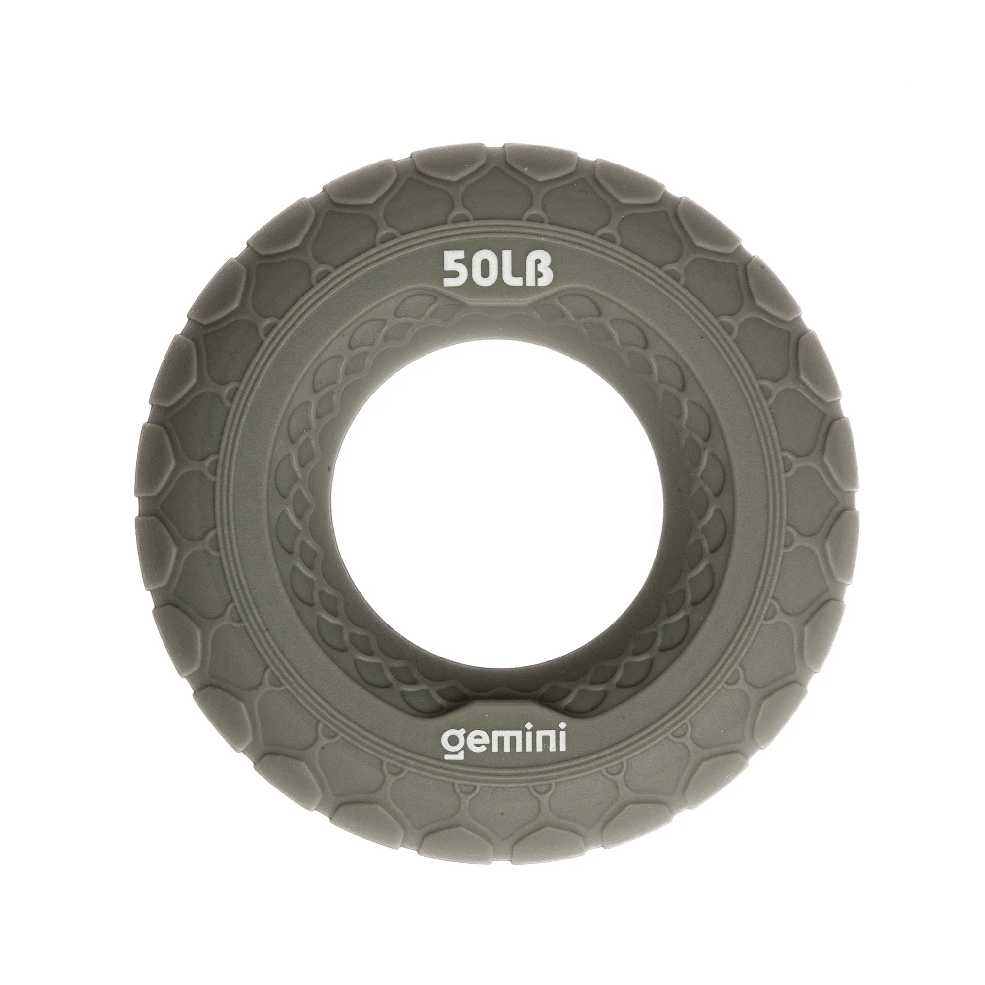 Еспандер кистьовий кільце силікон навантаження 22,5 кг сірий