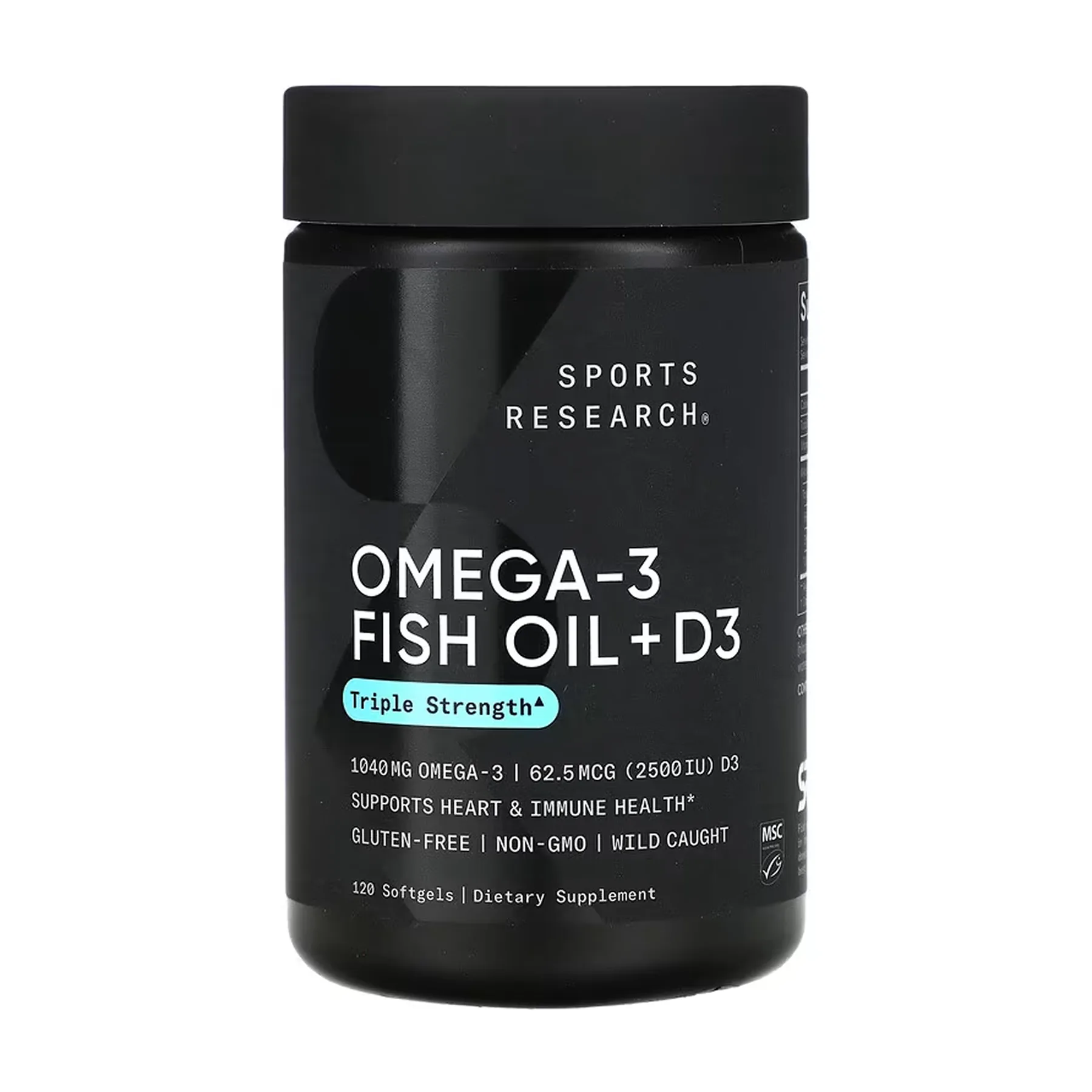 Omega-3 Fish Oil Alask Omega 1250 мг + D3 2500 IU - 120 софтгель