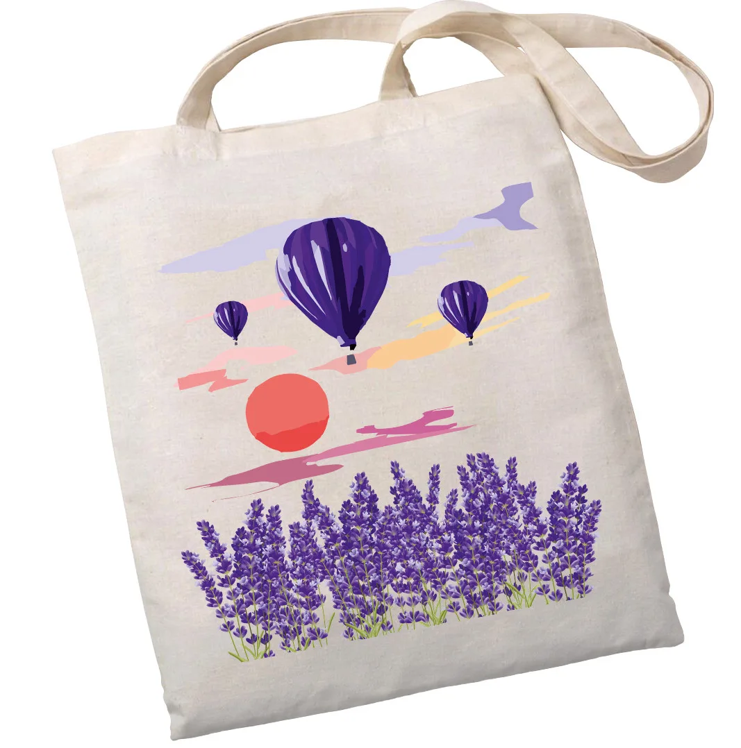 Екошопер BookOpt BK4066 "навколо світу на повітряній кулі" бежевий