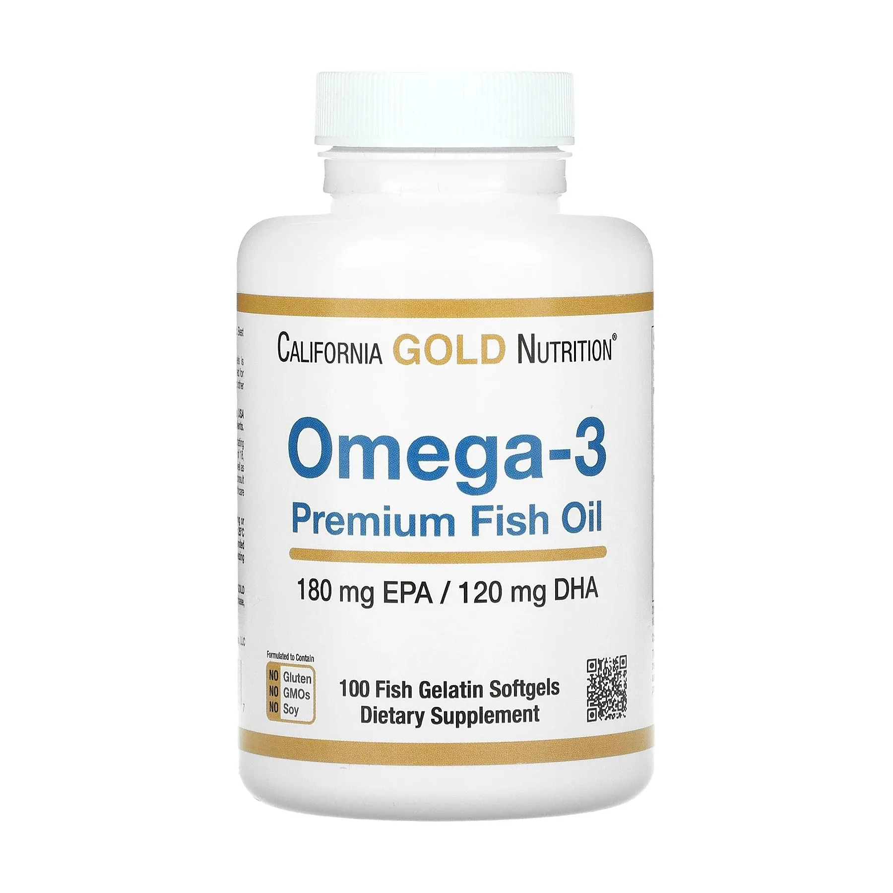 Omega-3 Premium Fish Oil 180 мг - 100 софтгель