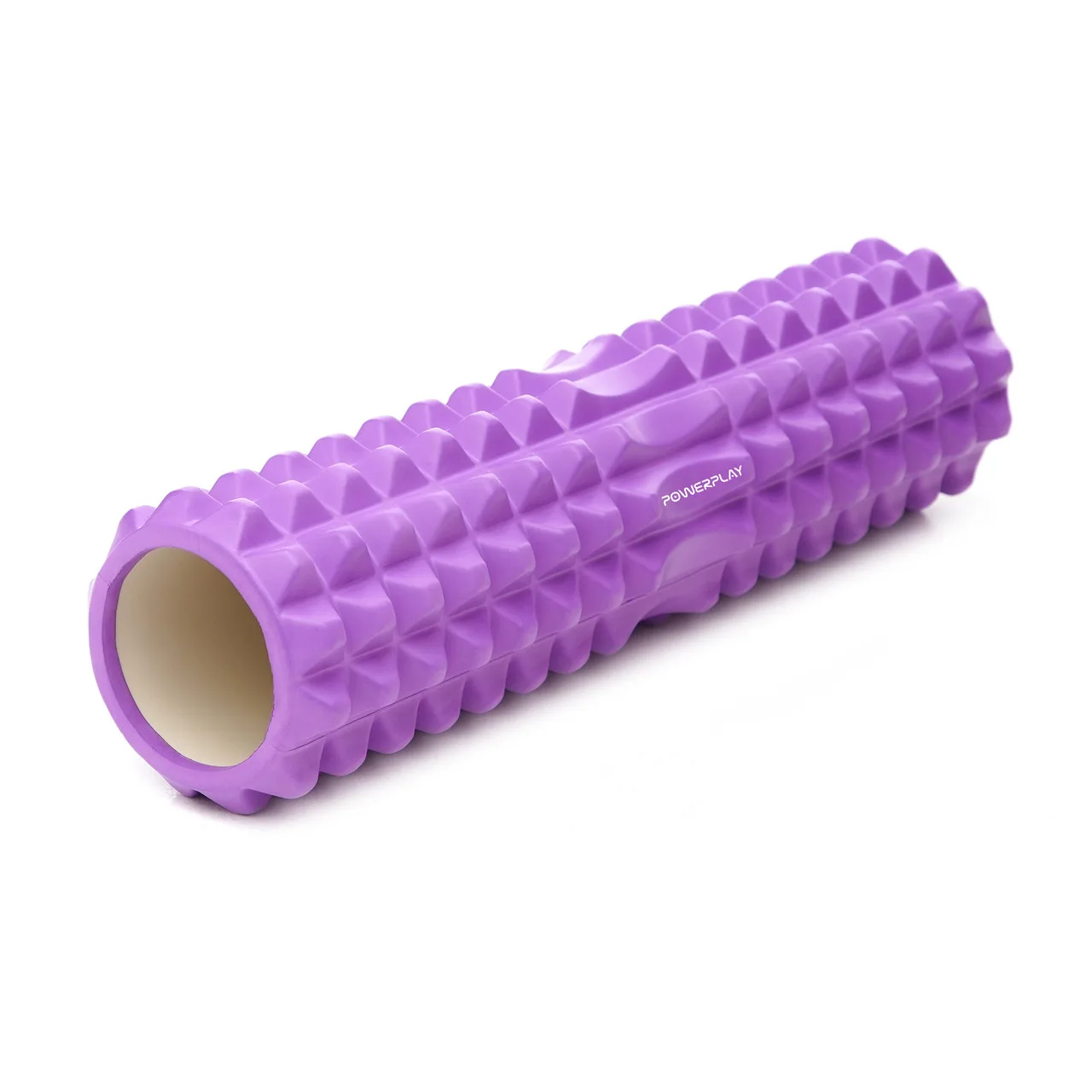 Масажний ролик (роллер) PowerPlay 4406 EVA Massage Roller фіолетовий 45×12 см