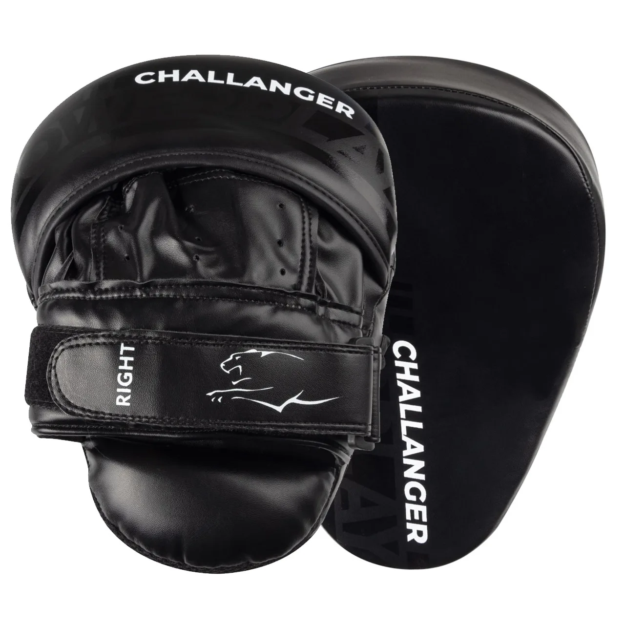 Лапи боксерські PowerPlay 3041 чорні PU [пара]