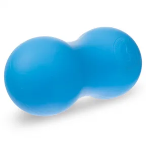 Масажер для спини «арахіс» подвійний гладкий силіконовий 14 х6, 5 см синій