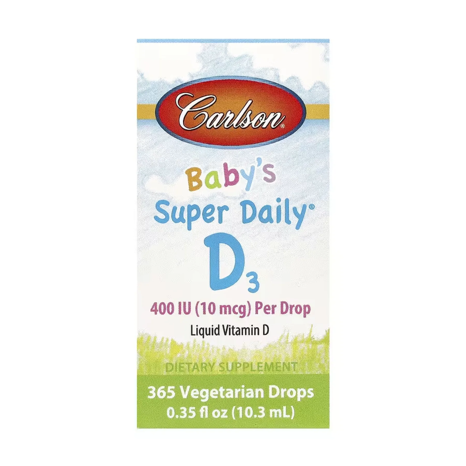 Super Daily D3 for Baby 400 IU - 365 веган краплі 10,3 мл