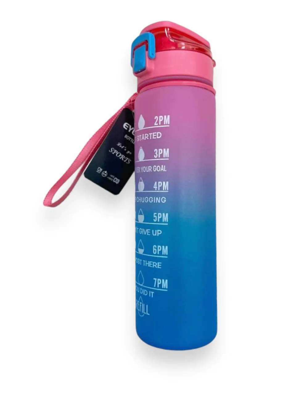 Пляшка для води EYUN 900ml рожевий-синій