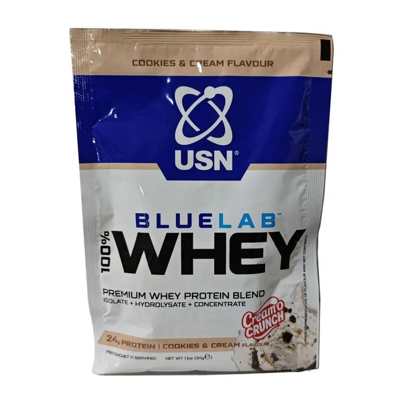 Blue Lab 100% Whey Premium Protein - 34 г печиво та крем