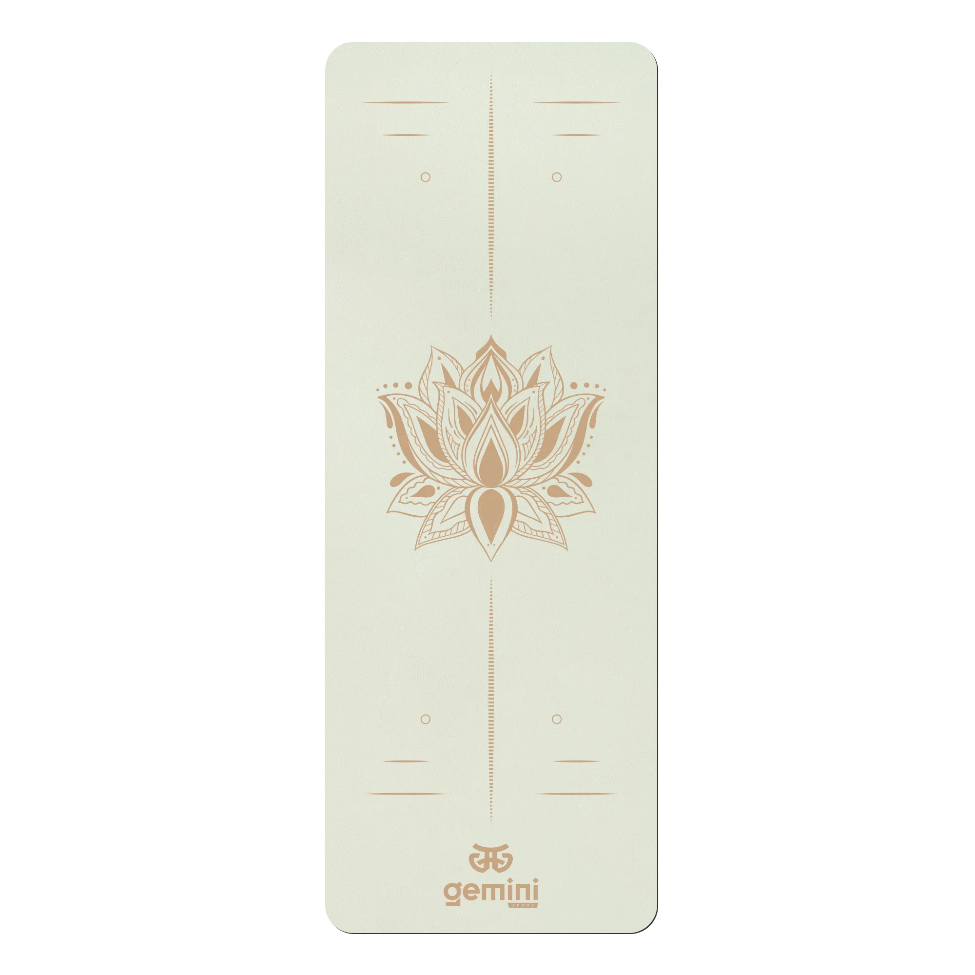 Yoga Mat Rubber Polyurethane Pro ILLustration Sport Pro 183 cm*68 cm*5 mm Powder