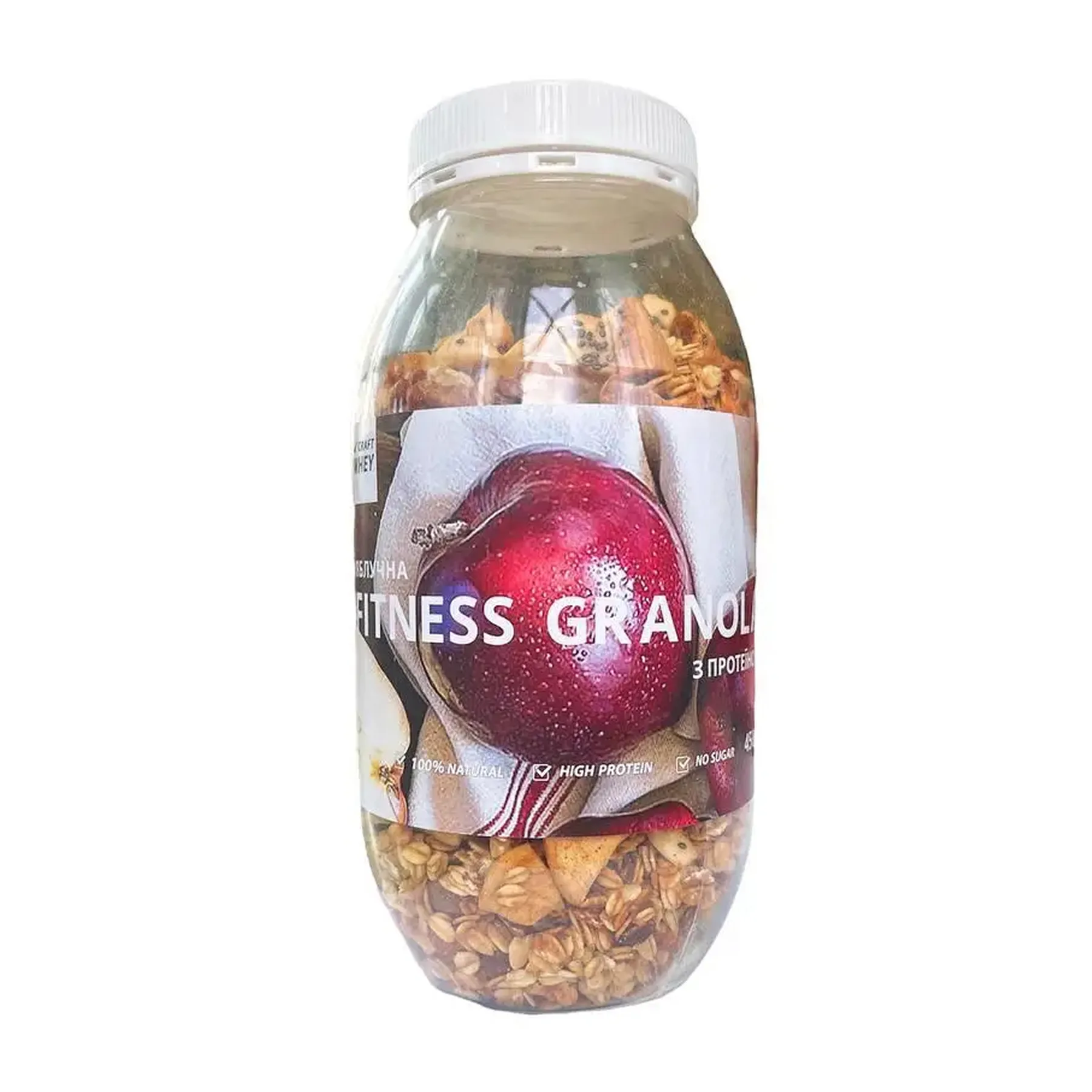 Fitness Granola - 450 г яблуко з протеїном