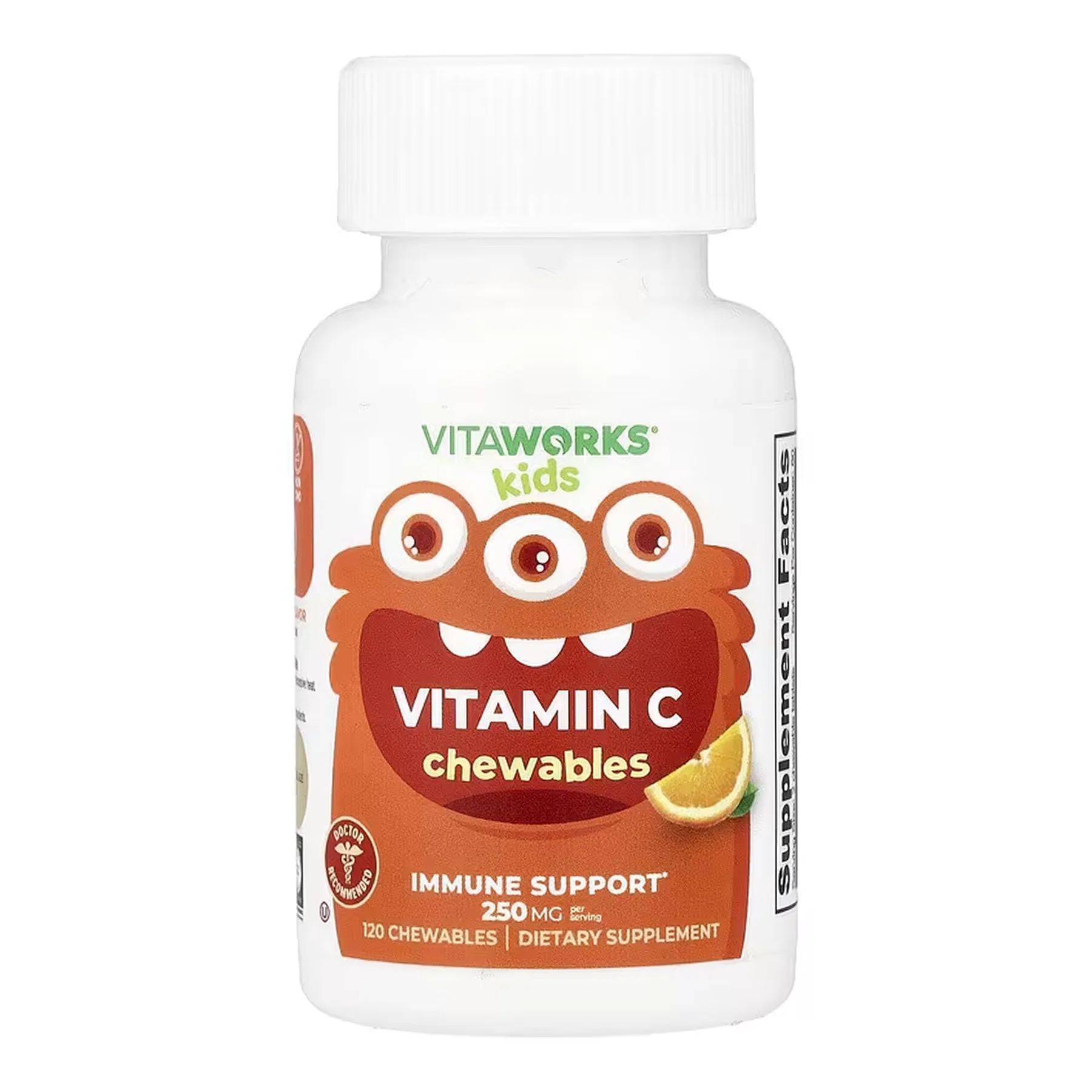 VitaWorks Vitamin C Kids - 120 жув. таблеток апельсин