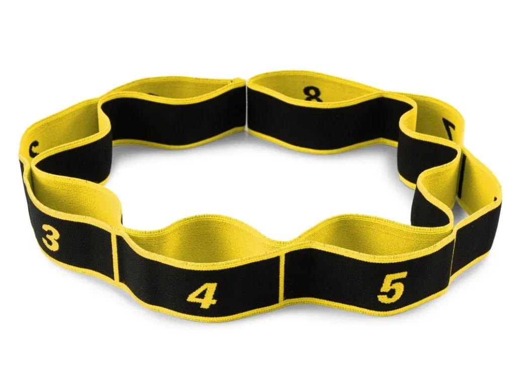 Еспандер з петлями для розтяжки PowerPlay PP_4311 Fitness Band Жовта 88*4 см.