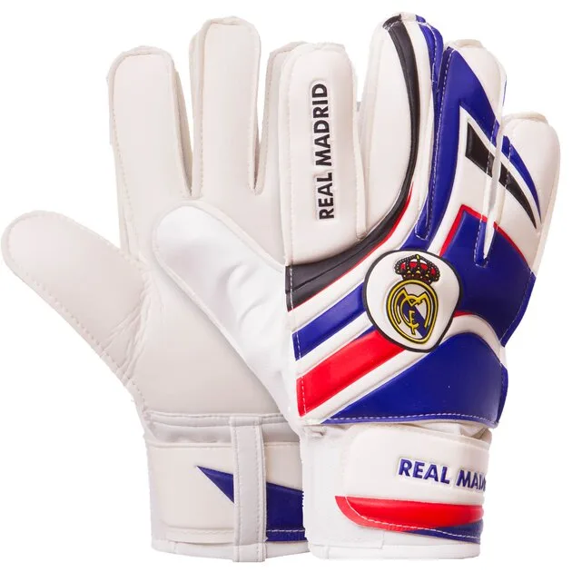 Рукавички воротарські дитячі BALLONSTAR із символікою футбольного клубу Real Madrid 5 - білий/синій
